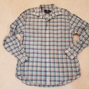 Vineyard Vines Plaid 100% Cotton Murray Shirt szM
